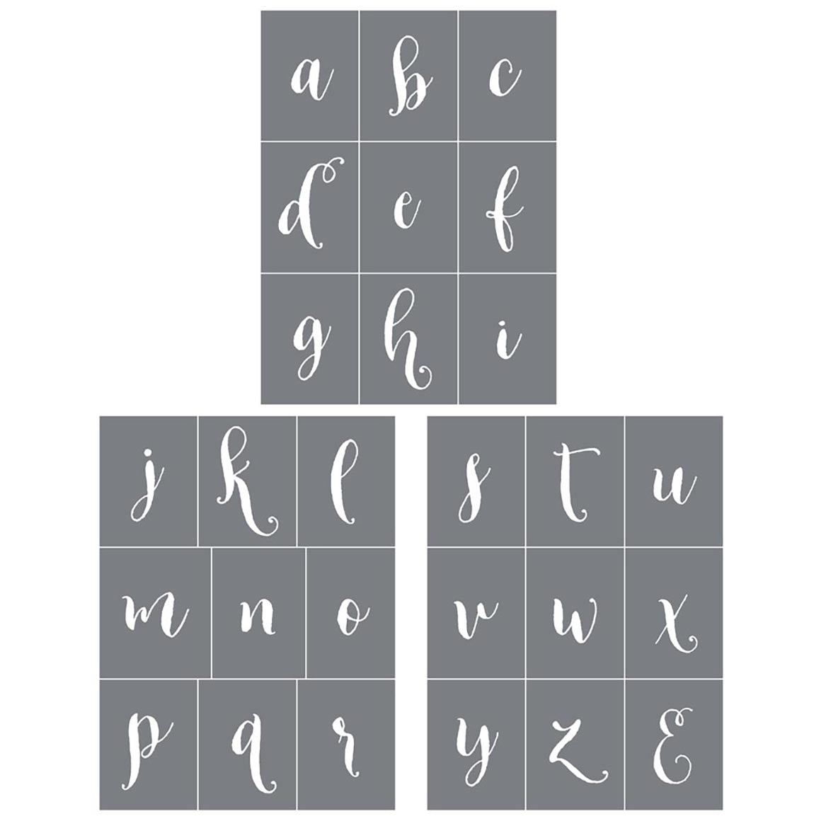 Alphabet 2 - Mesh Stencil 9x12