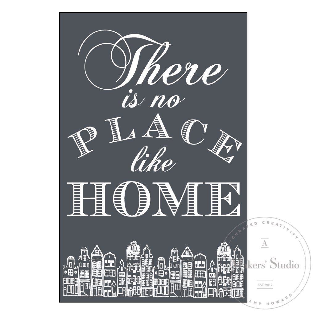 No Place Like Home - Mesh Stencil 5.5 x 8.5