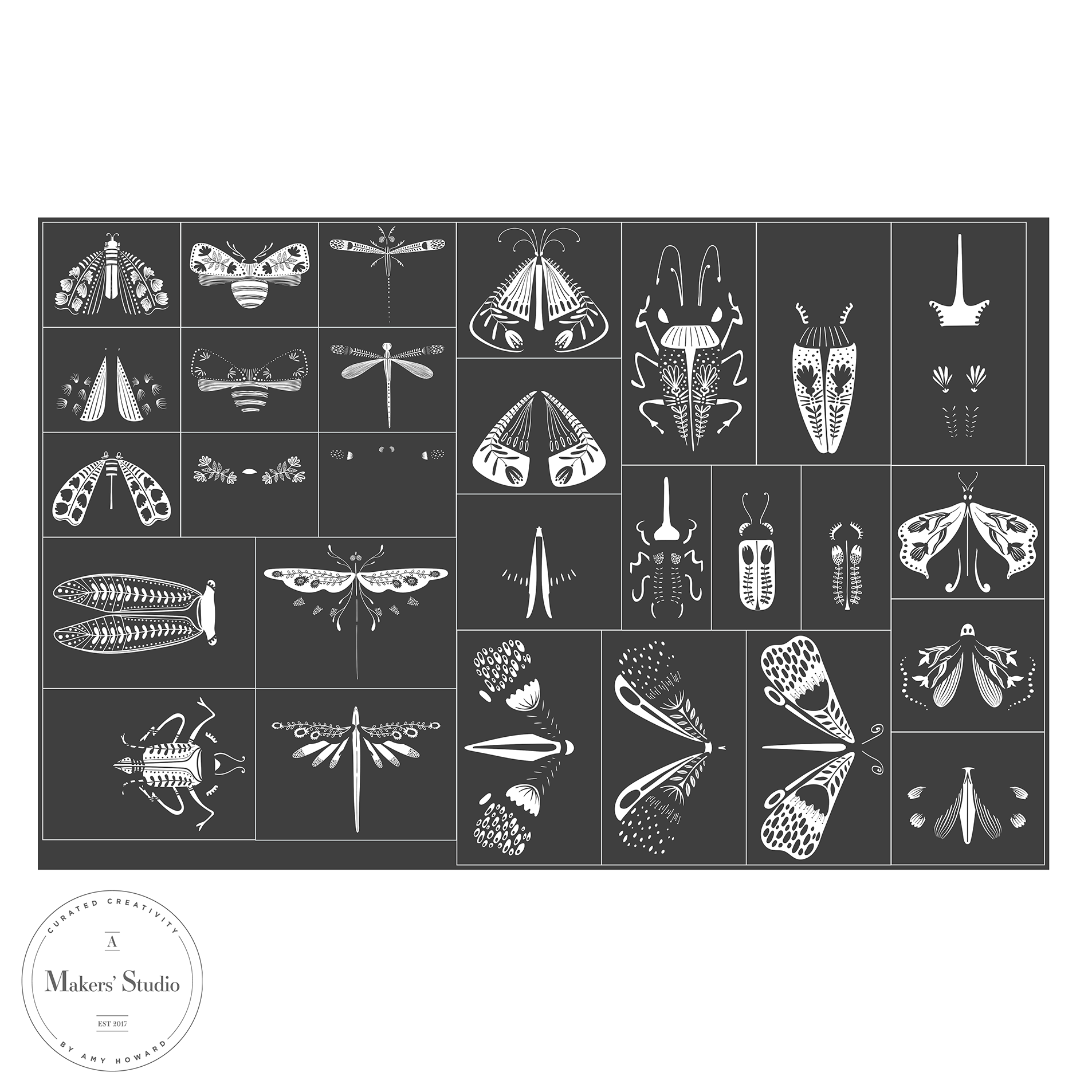 Ode to Moth - Mesh Stencil 12x18
