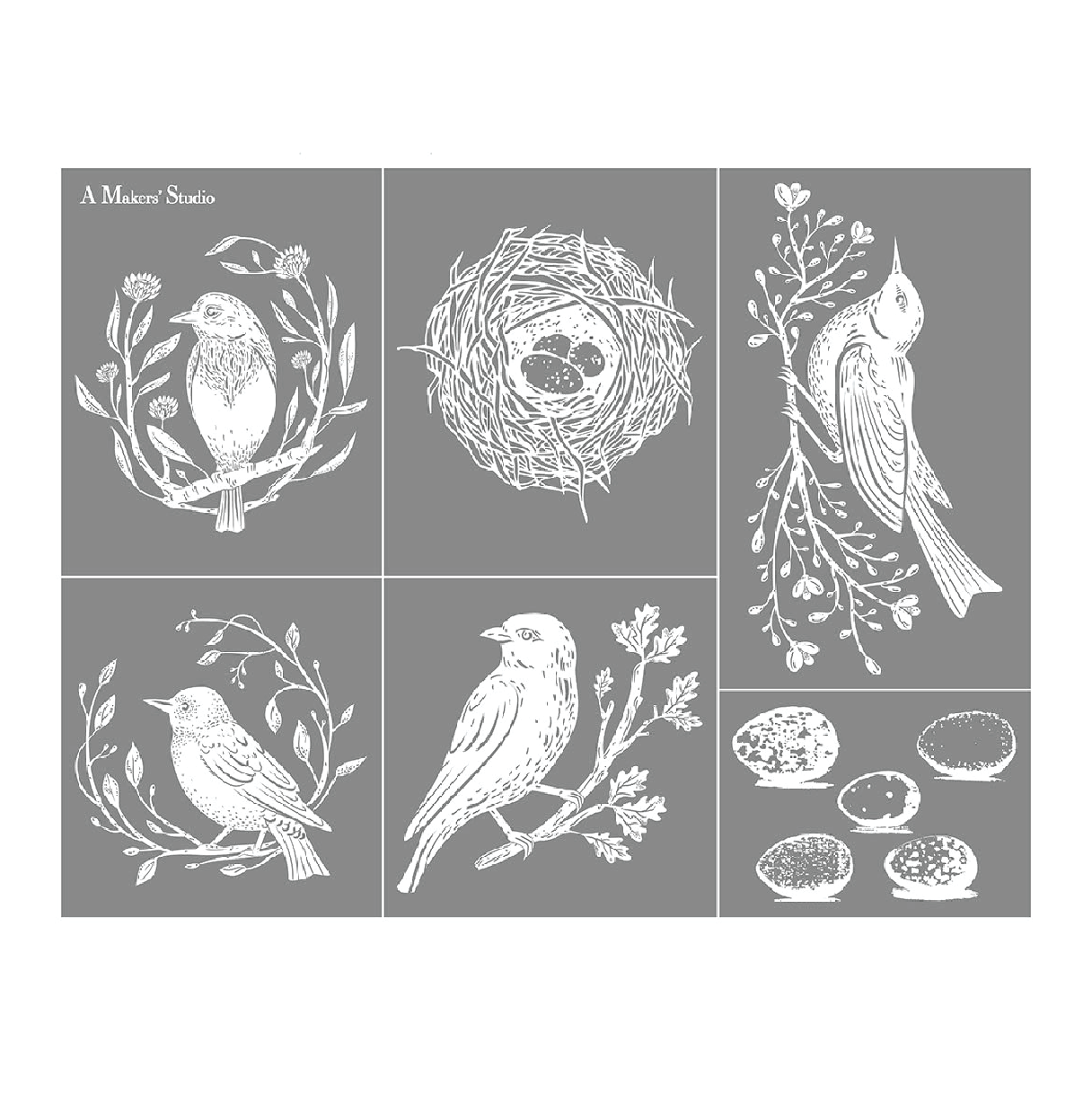 Birds - Mesh Stencil 8.5  1