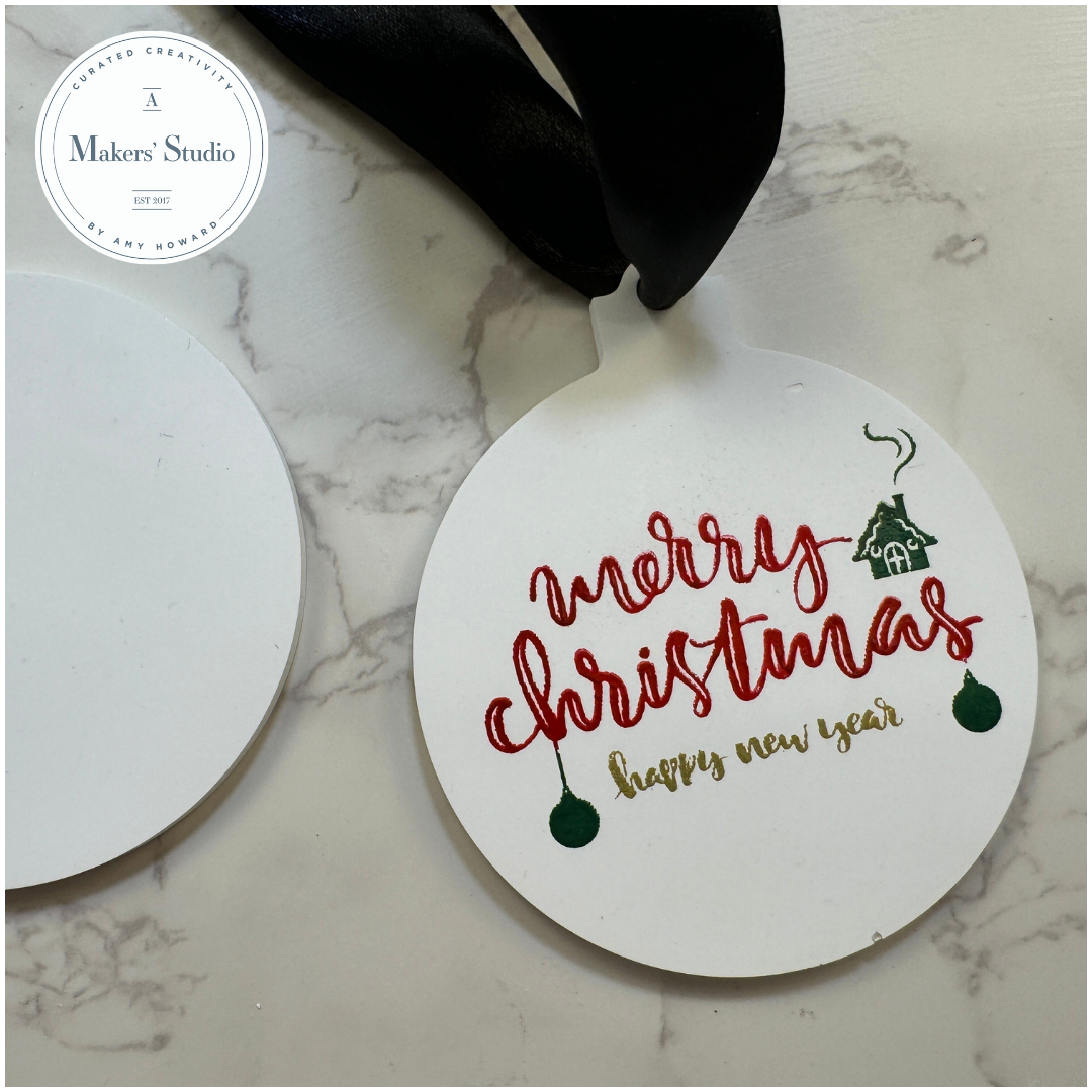 Create Beautiful DIY Christmas Ornaments with Eco Powder