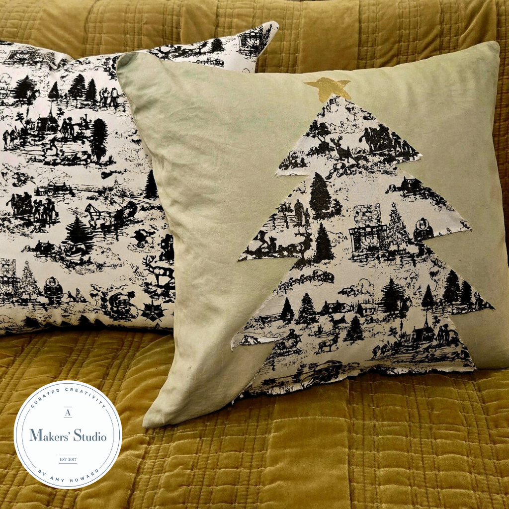 Create Stunning DIY Christmas Toile Pillow Covers