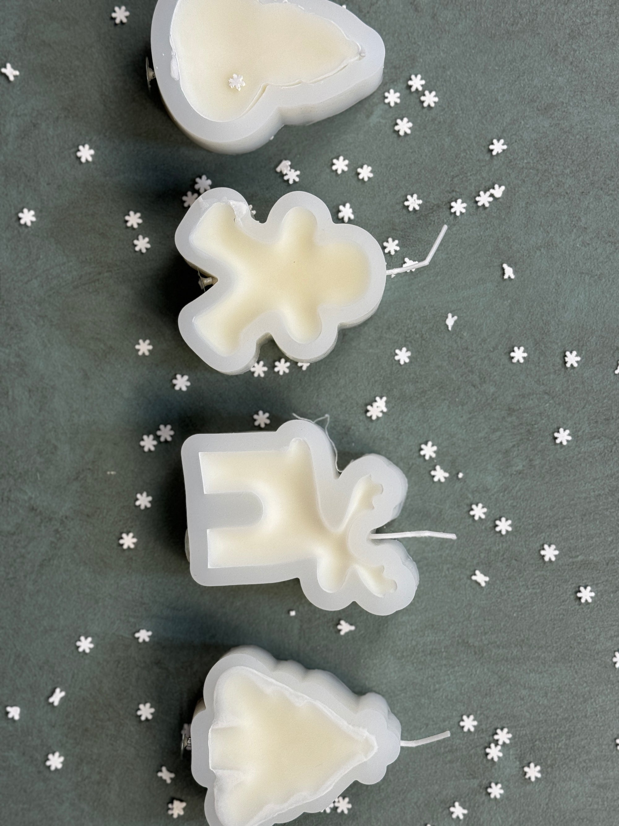 Merry Christmas Molds Set of 4