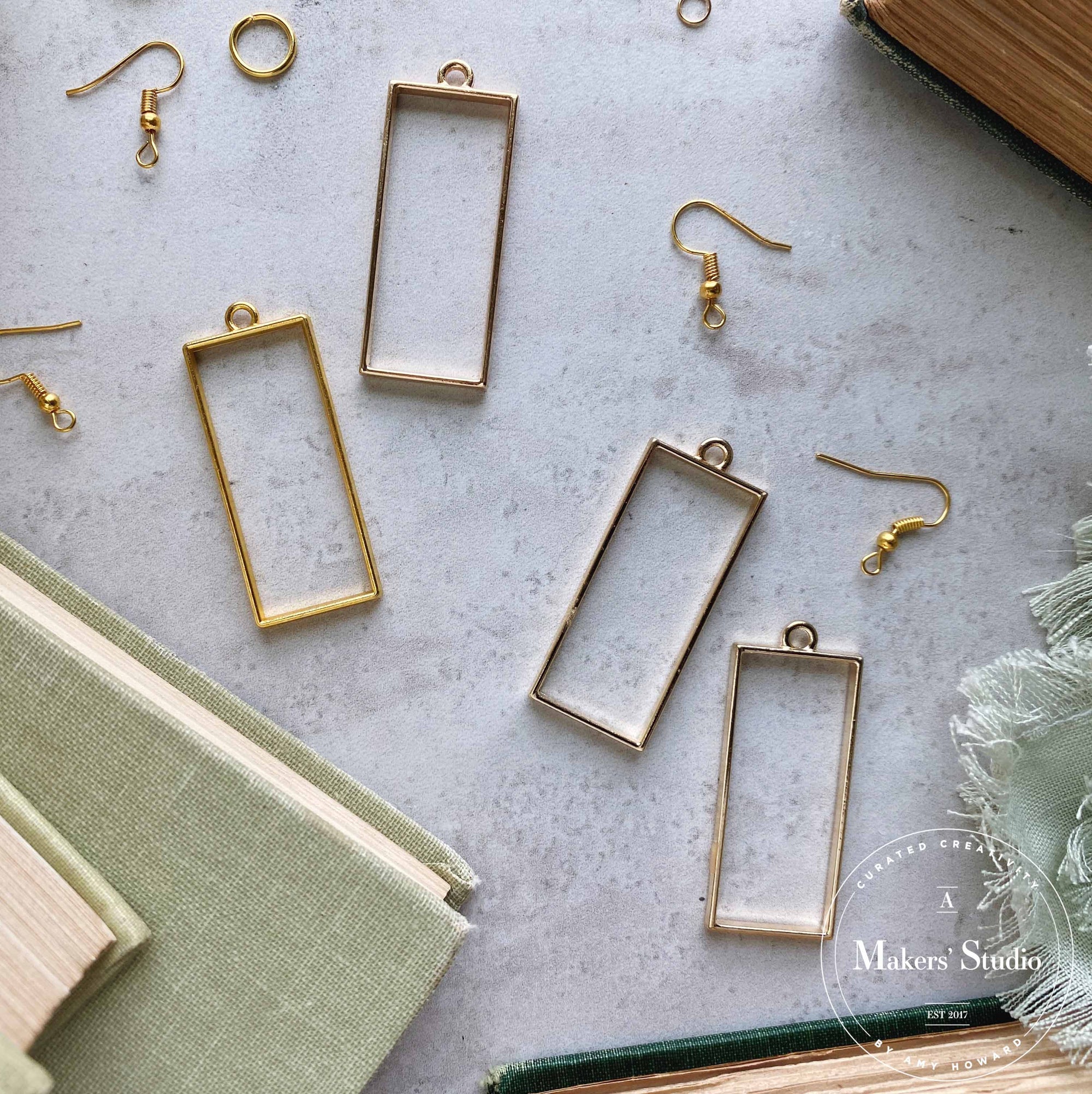 Resin Jewelry Frames - Rectangle