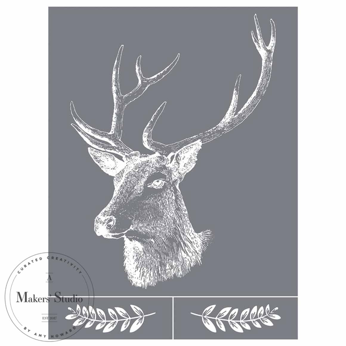 Deer Head - Mesh Stencil 9x12