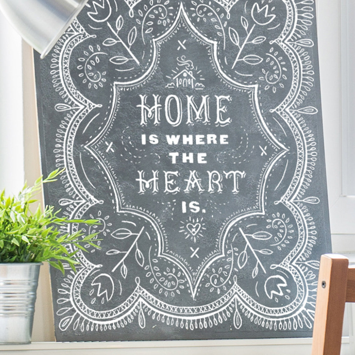 Home Heart Mesh Stencil 12x18
