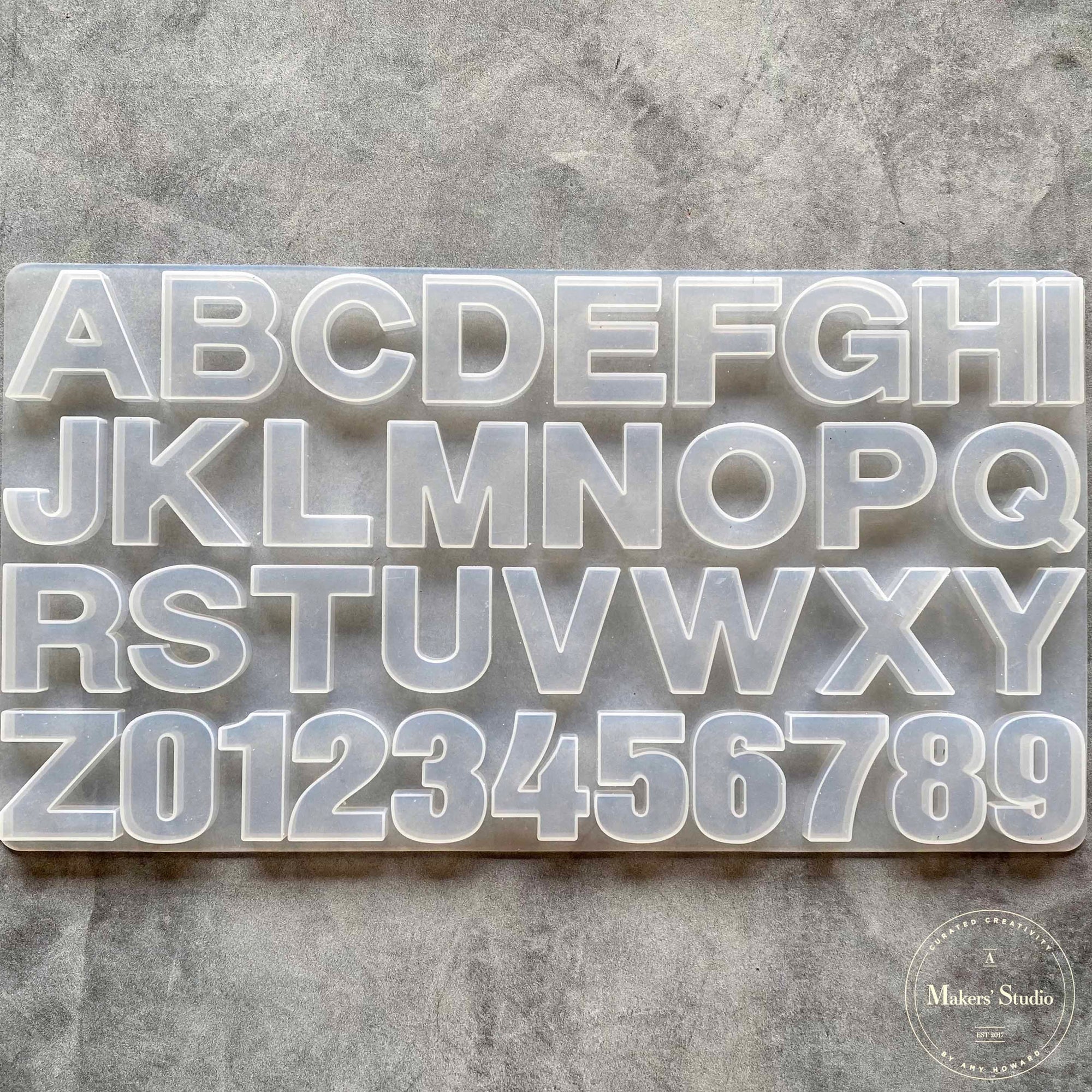 Alphabet Resin Molds Backward #029 - The Artist Warehouse