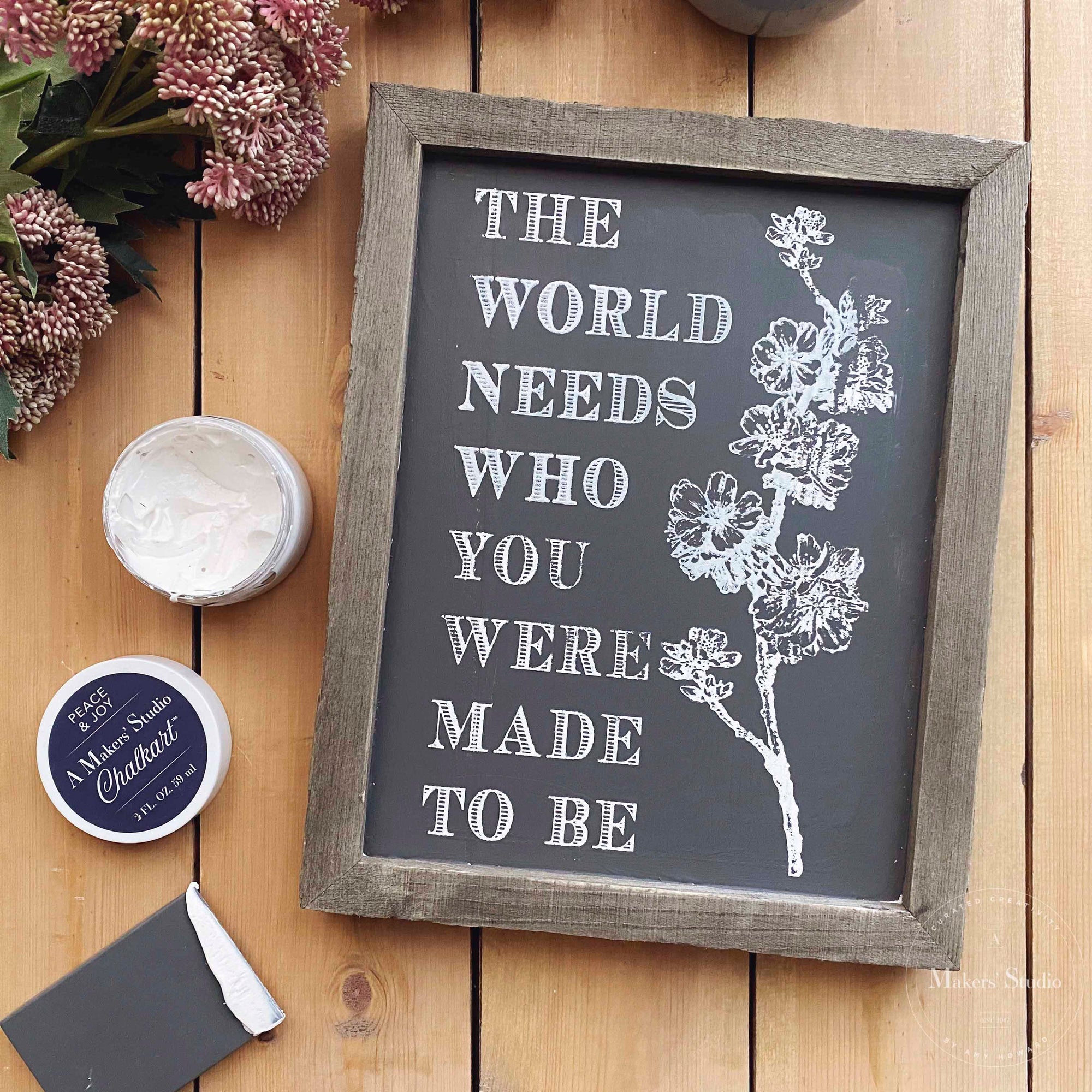 Be the You the World Needs - Mesh Stencil 5.5x8.5