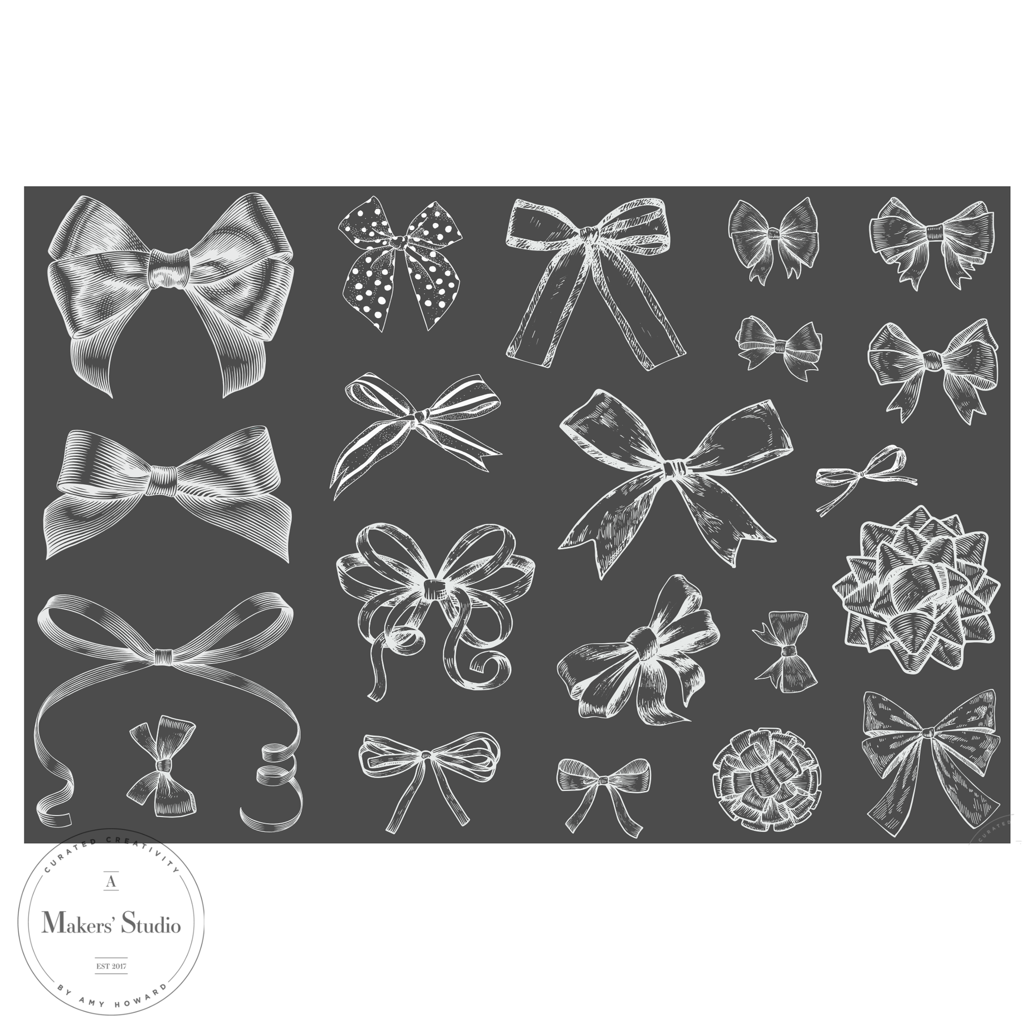 Bows - Mesh Stencil 18x12