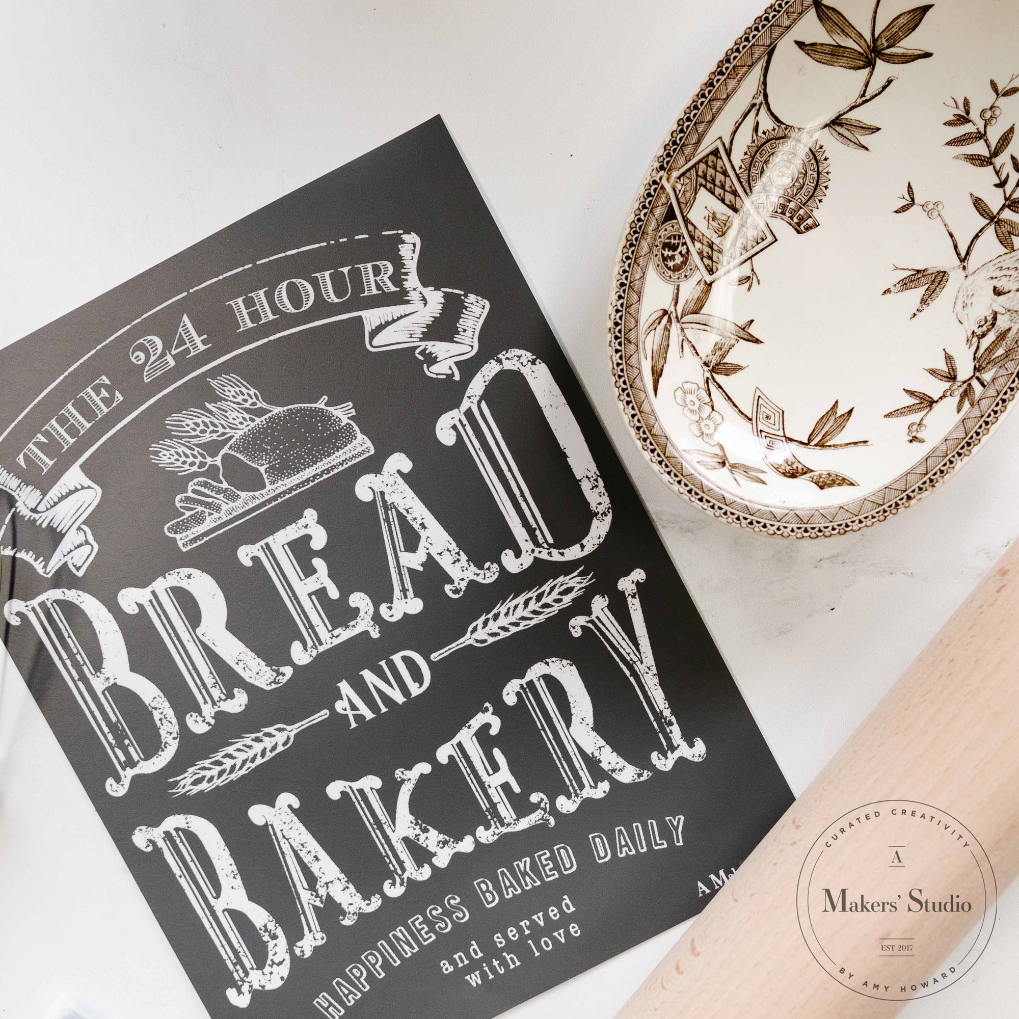 Bread Bakery - Mesh Stencil 8.5x11