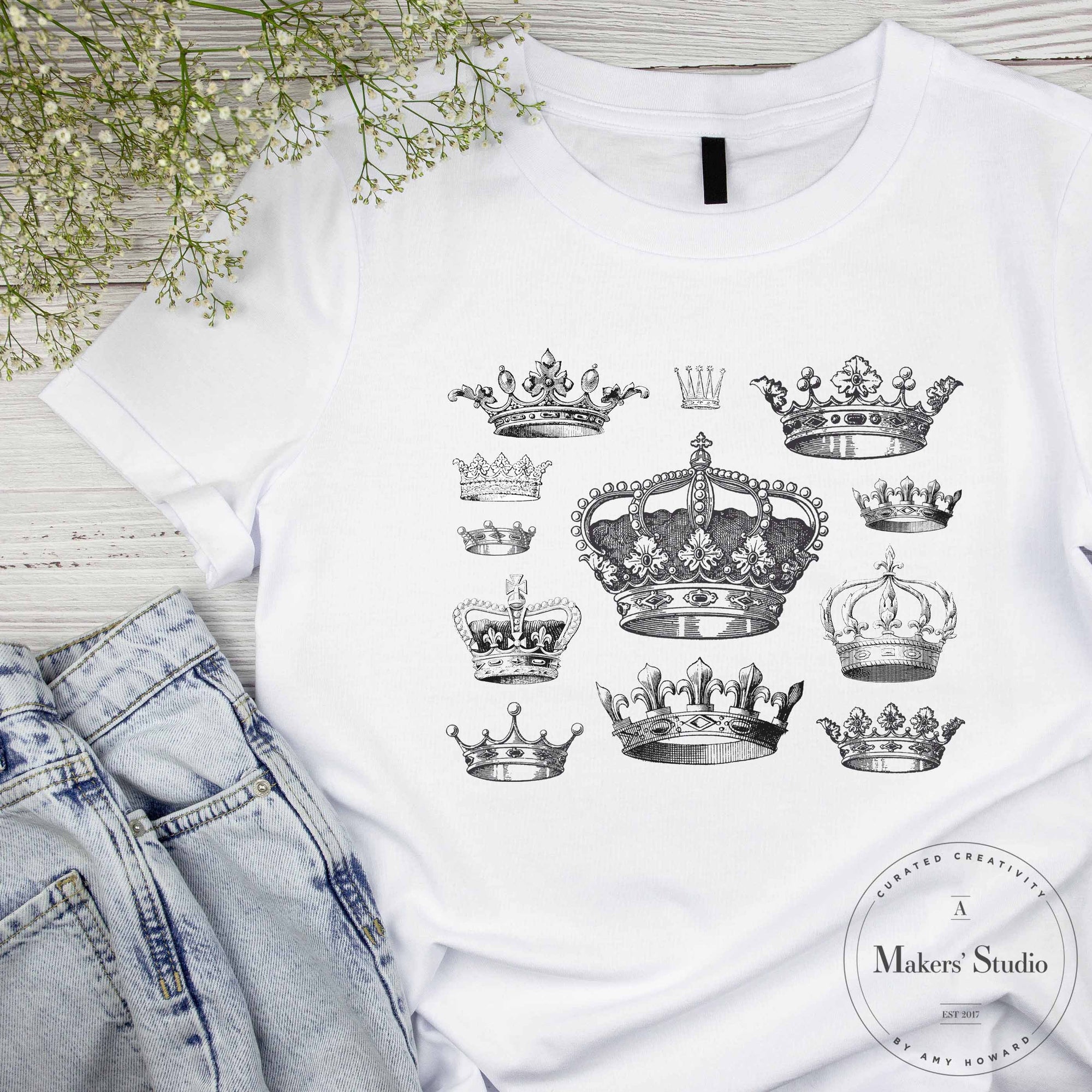 Crowns - Mesh Stencil 9x12