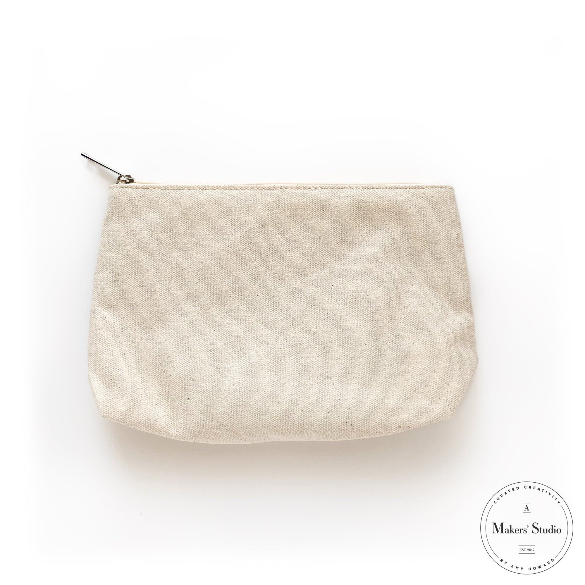 Ivory Canvas Pouch