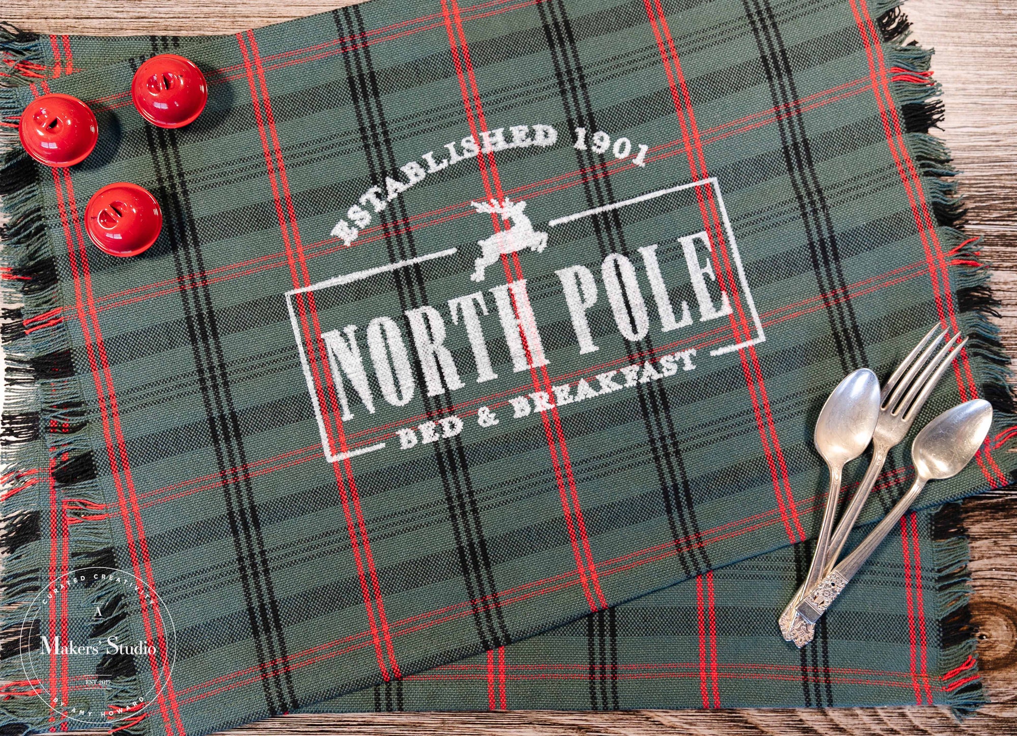 North Pole Bed & Breakfast - Mesh Stencil 18x12