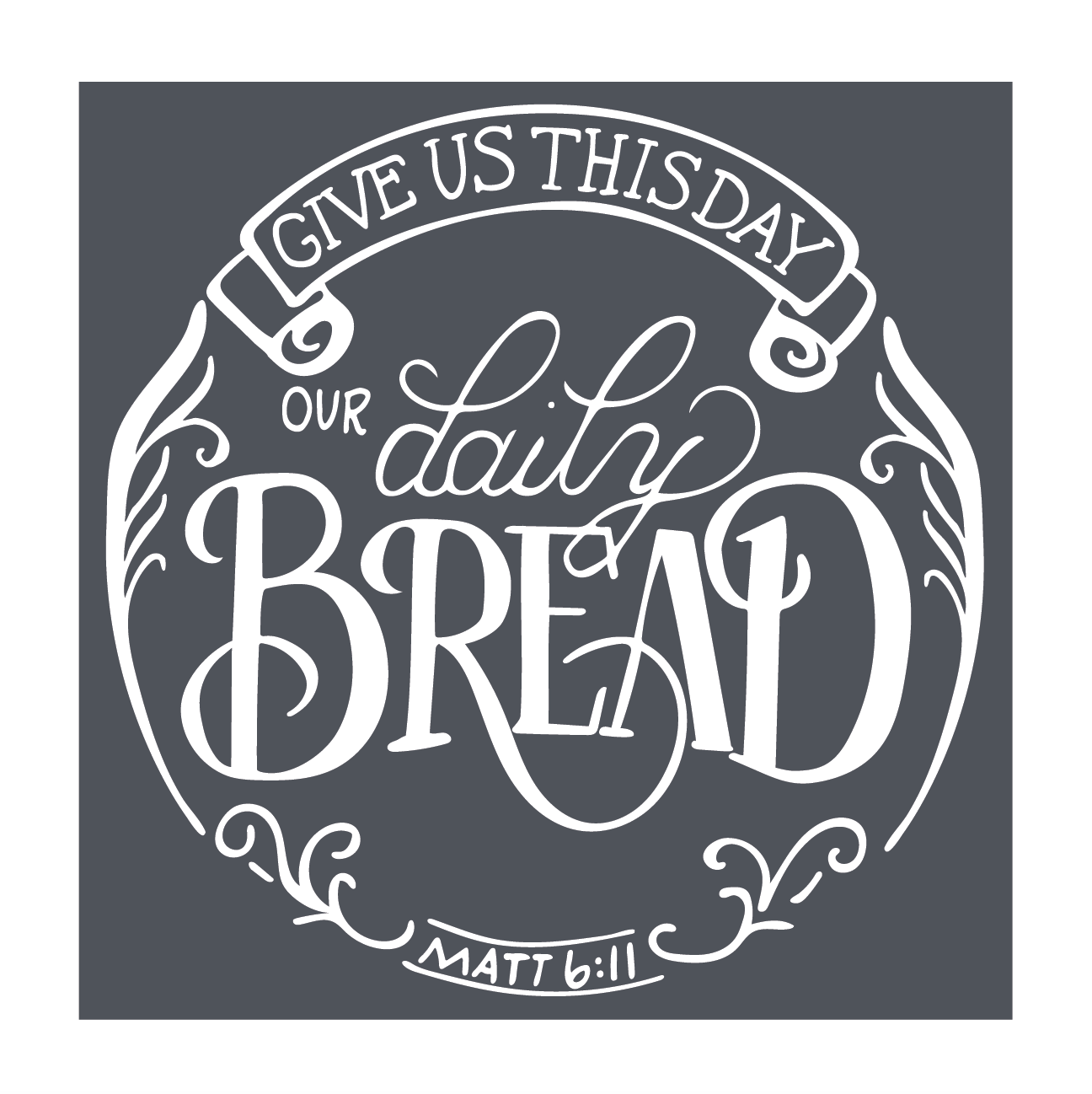 Our Daily Bread - Mesh Stencil 12x12