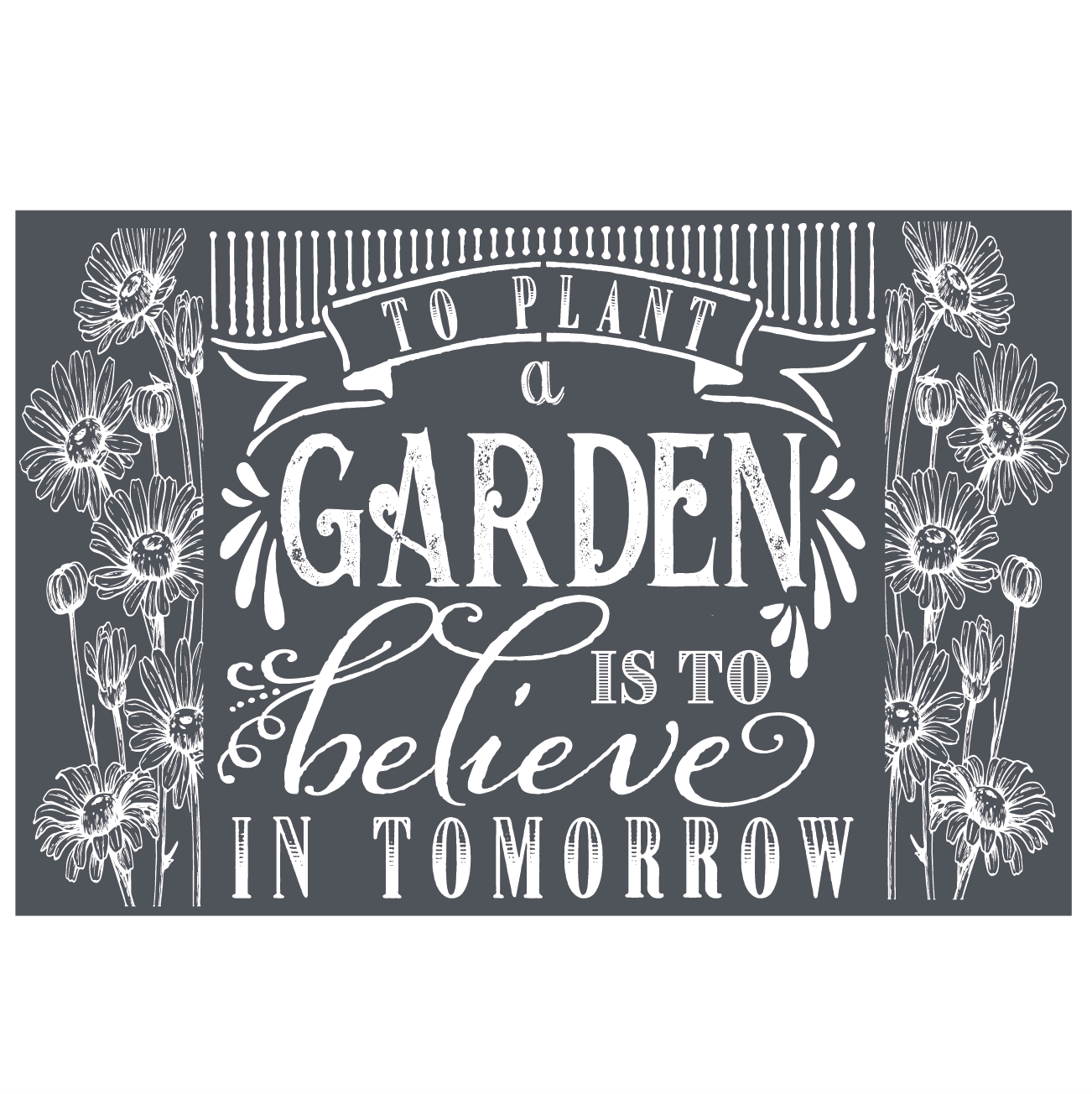 Plant a Garden - Mesh Stencil 18x12