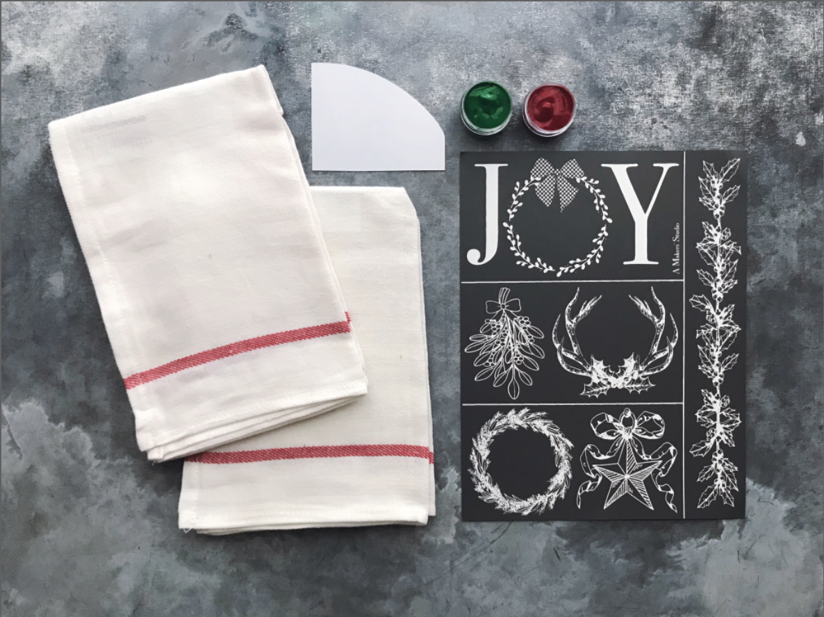 Hand Lettered Vinyl Tea Towels from Jaded Studios - Jaded Studios