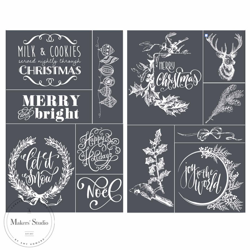 Christmas Stencils - A Makers' Studio