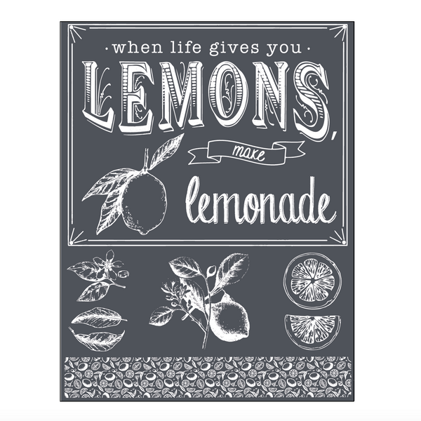 When Life Gives You Lemons - Mesh Stencil 8.5x11 - A Makers' Studio