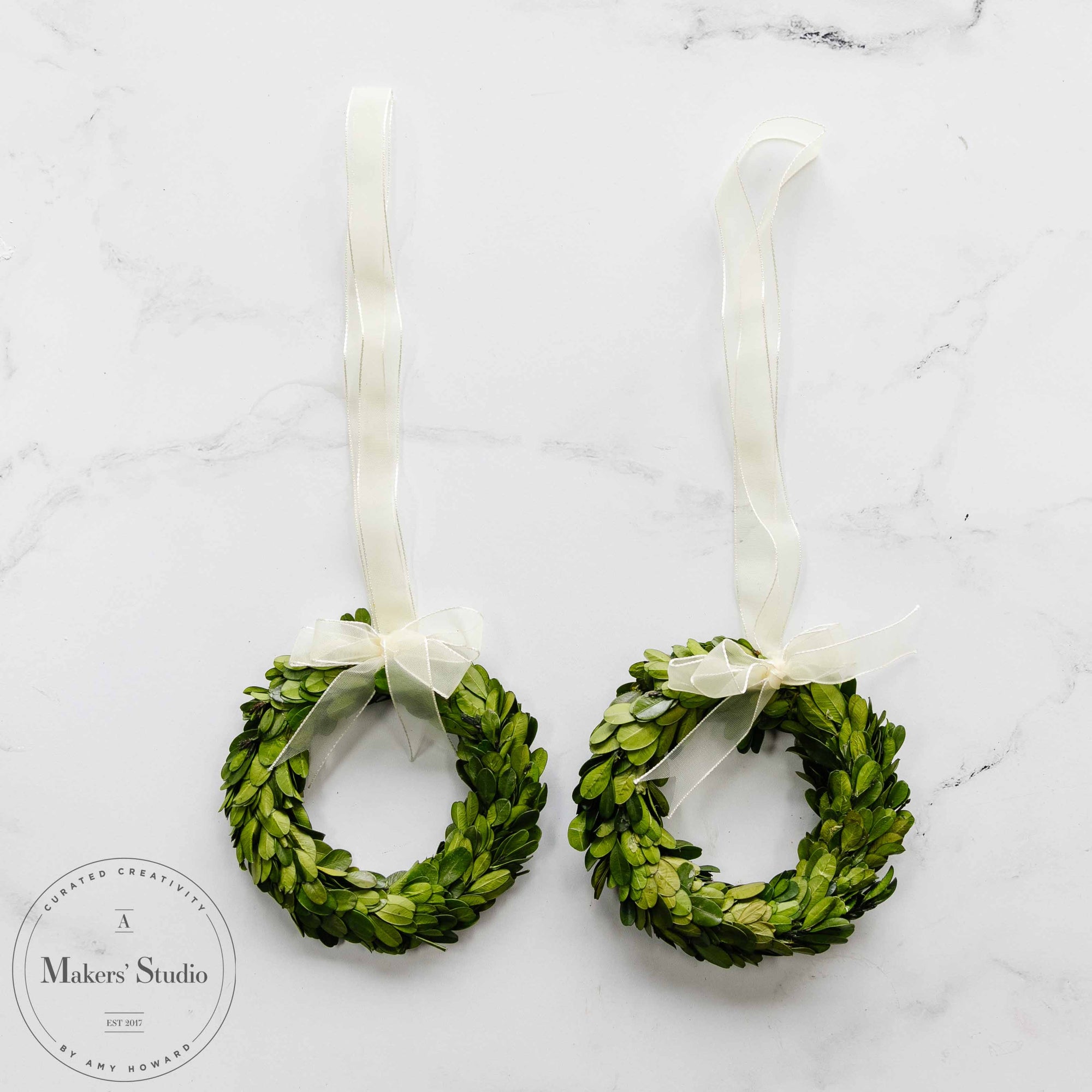 Preserved Boxwood Wreaths - Small