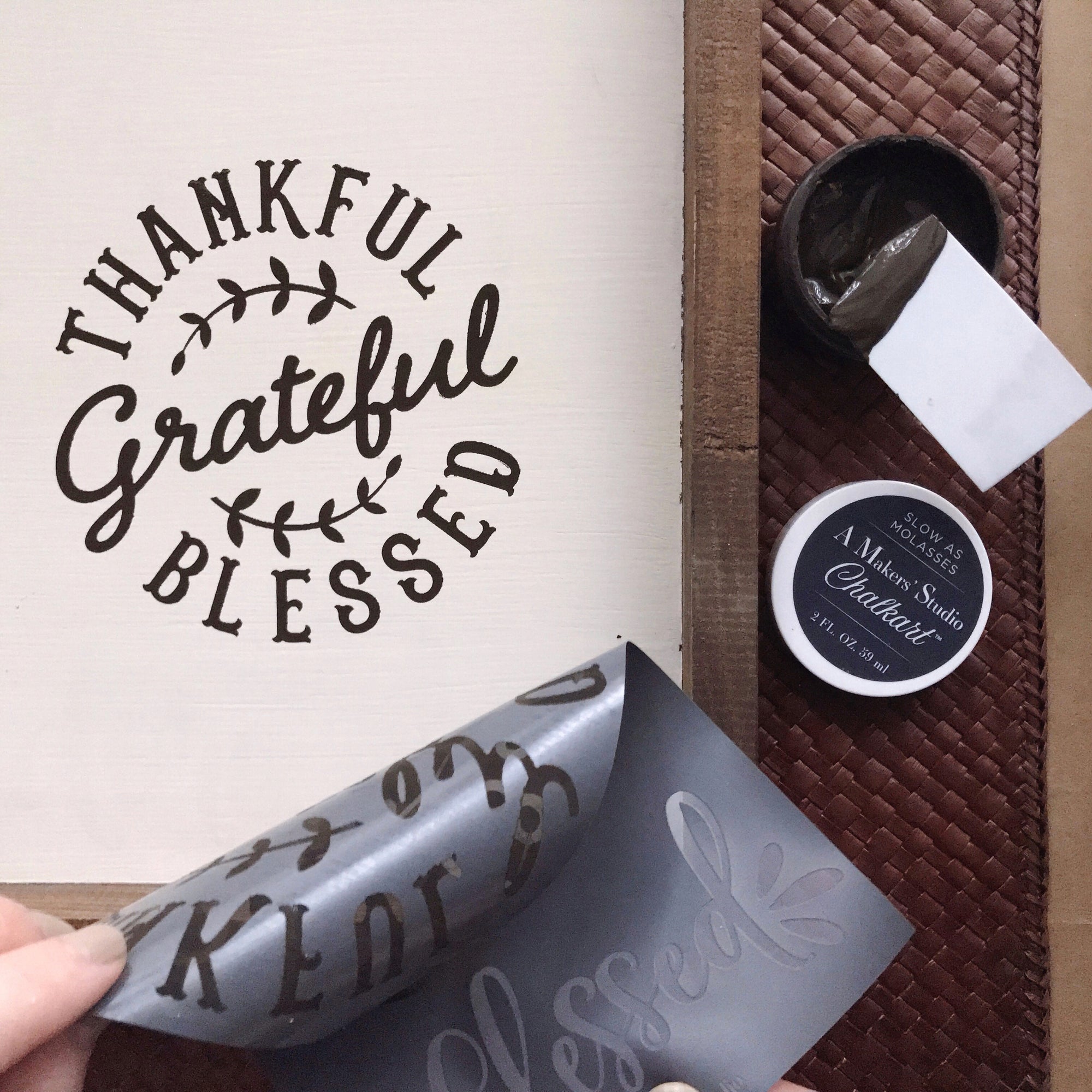 Thankful, Grateful, Bless - Mesh Stencil 2 Pack 5.5x8.5